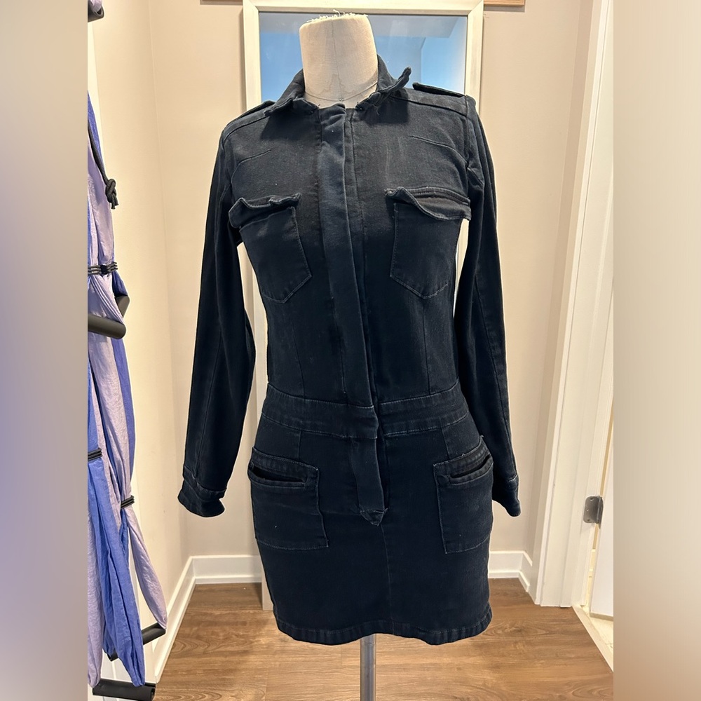 Joe’s Jeans Long Sleeve Black Dress - XS
